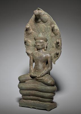 Naga-enthroned Buddha